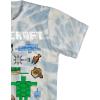imageMinecraft Boys Video Game TShirt  Black and Green Creeper Face  Official ShirtBlue Wash