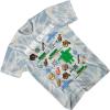 imageMinecraft Boys Video Game TShirt  Black and Green Creeper Face  Official ShirtBlue Wash