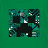 imageMinecraft Boys Video Game TShirt  Black and Green Creeper Face  Official ShirtGreen Zigzag
