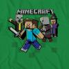 imageMinecraft Boys Video Game TShirt  Black and Green Creeper Face  Official ShirtKelly Green