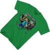 imageMinecraft Boys Video Game TShirt  Black and Green Creeper Face  Official ShirtKelly Green