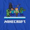imageMinecraft Boys Video Game TShirt  Black and Green Creeper Face  Official ShirtRoyal Line Up