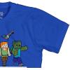 imageMinecraft Boys Video Game TShirt  Black and Green Creeper Face  Official ShirtRoyal Line Up