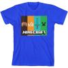 imageMinecraft Character Panels Boys Royal Blue TShirtBlue