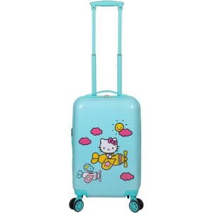 imageBioworld Minecraft Creeper 20quot CarryOn Luggage With Wheels And Retractable HandleHello Kitty Airplane