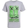 imageMinecraft Boys Short Sleeve Regular FitBlack Blue Grey