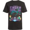 imageMinecraft Boys Short Sleeve Regular FitBlack Blue Grey