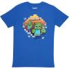 imageMinecraft Boys Short Sleeve Regular FitBlackGray HeatherBlue