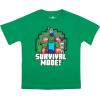 imageMinecraft Boys Short Sleeve Regular FitGreenGreyBlack