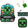 imageBIOWORLD Unisex Kids Minecraft Backpack Set Little Big Green OneSizeGreen