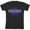 imageMinecraft Chrome Logo Boys Black TShirtBlack
