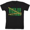imageMinecraft Never Dig Straight Down Youth Black Graphic TeeMulticolored