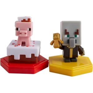 imageMattel Minecraft Earth Boost Mini Action Figures 2Pack Set with NFCChip Toys Earth Augmented Reality Mobile Game Based on Minecraft Video Game