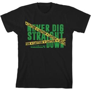 imageMinecraft Never Dig Straight Down Youth Black Graphic TeeMulticolored