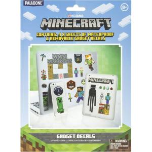 imagePaladone Minecraft Gadget Decals  Includes 4 Sheets Removable Vinyl Stickers