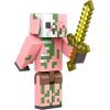 imageMattel Minecraft CraftABlock Zombie Figure Authentic Pixelated VideoGame Character Action Toy to Create Explore and Survive Collectible Gift for Fans Age 6 Years and Older