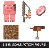 imageMattel Minecraft Diamond Level Sheep Action Figure with 3 Accessories 55inch Collector Scale ampamp Pixelated DesignPig