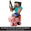 imageMattel Minecraft Diamond Level Sheep Action Figure with 3 Accessories 55inch Collector Scale ampamp Pixelated DesignPig