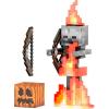 imageMattel Minecraft Diamond Level Sheep Action Figure with 3 Accessories 55inch Collector Scale ampamp Pixelated DesignSkeleton