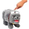 imageMattel Minecraft Interactive Plush Toy with Sound ampamp Moving Mouth Dennis The Wolf Stuffed Animal Inspired by A Minecraft Movie