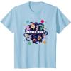 imageMinecraft Chibi Mobs Party Celebration Logo TShirtBaby Blue