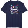 imageMinecraft Chibi Mobs Party Celebration Logo TShirtNavy Blue
