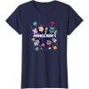 imageMinecraft Chibi Mobs Party Celebration Logo TShirtNavy Blue