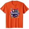 imageMinecraft Chibi Mobs Party Celebration Logo TShirtOrange