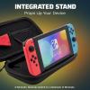 imagePDP REALMz Nintendo Switch Travel Case Plus GLOW with Wrist Strap Builtin Stand ampamp Game Storage Pockets Officially Licensed Minecraft Forest Battle Glow in the DarkPurah Pad 3D Glow