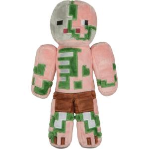 imageJINX Minecraft Zombie Pigman Plush Stuffed Toy MultiColored 12quot Tall with Display Box