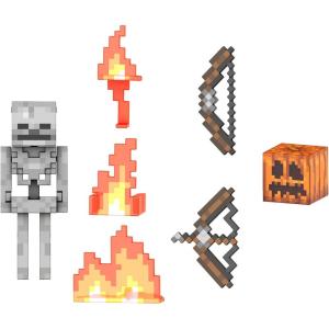 imageMattel Minecraft Diamond Level Sheep Action Figure with 3 Accessories 55inch Collector Scale ampamp Pixelated DesignSkeleton