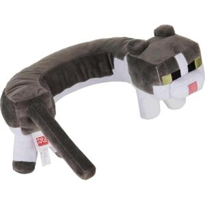 imageMattel Minecraft Purring Sounds Neck Pillow Cat Plush Toy with Sound for Travel Comfort ampamp Play Amazon Exclusive
