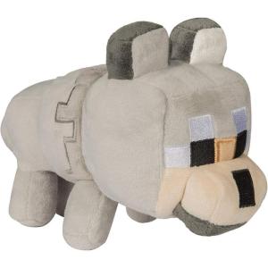 imageMinecraft 8138 Happy Explorer Untamed Wolf Plush Toy GreyGrey
