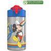 imageZak Designs Minecraft 188 Single Wall Stainless Steel Kids Water Bottle with Flipup Straw Spout and Locking Spout Cover Durable Cup Stays Clean for Sports or Travel 155oz NonBPAMickey Mouse