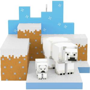 imageHallmark Keepsake Christmas Ornament 2025 Minecraft Polar Bears in Snowy Tundra Gifts for GamersPolar Bears
