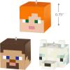 imageHallmark Keepsake Mini Christmas Ornaments 2025 Minecraft Alex Steve and Arctic Fox Set of 3 Gifts for Gamers