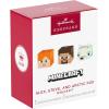 imageHallmark Keepsake Mini Christmas Ornaments 2025 Minecraft Alex Steve and Arctic Fox Set of 3 Gifts for Gamers