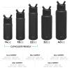 imageSimple Modern Summit Water Bottle with Straw Lid  Minecraft 30oz Leak Proof Stainless Steel Insulated Cup  Gifts for Men  Minecraft CreeperDC Comics Batman Bat Signal