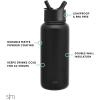 imageSimple Modern Summit Water Bottle with Straw Lid  Minecraft 30oz Leak Proof Stainless Steel Insulated Cup  Gifts for Men  Minecraft CreeperDisney Minnie Mouse on Blue