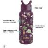imageSimple Modern Summit Water Bottle with Straw Lid  Minecraft 30oz Leak Proof Stainless Steel Insulated Cup  Gifts for Men  Minecraft CreeperHarry Potter Herbology