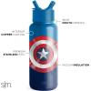 imageSimple Modern Summit Water Bottle with Straw Lid  Minecraft 30oz Leak Proof Stainless Steel Insulated Cup  Gifts for Men  Minecraft CreeperMarvel Captain America Shield