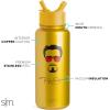 imageSimple Modern Summit Water Bottle with Straw Lid  Minecraft 30oz Leak Proof Stainless Steel Insulated Cup  Gifts for Men  Minecraft CreeperMarvel Iron Man Tony Stark