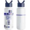 imageSimple Modern Summit Water Bottle with Straw Lid  Minecraft 30oz Leak Proof Stainless Steel Insulated Cup  Gifts for Men  Minecraft CreeperStar Wars R2D2