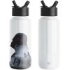 imageSimple Modern Summit Water Bottle with Straw Lid  Minecraft 30oz Leak Proof Stainless Steel Insulated Cup  Gifts for Men  Minecraft CreeperStar Wars Vader Nation