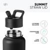 imageSimple Modern Summit Water Bottle with Straw Lid  Minecraft 30oz Leak Proof Stainless Steel Insulated Cup  Gifts for Men  Minecraft CreeperViacom Spongebob Smile