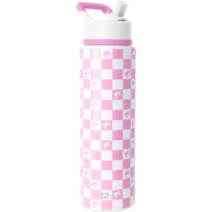 imageSimple Modern Summit Water Bottle with Straw Lid  Minecraft 30oz Leak Proof Stainless Steel Insulated Cup  Gifts for Men  Minecraft CreeperBarbie Checkmate