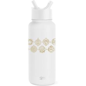 imageSimple Modern Summit Water Bottle with Straw Lid  Minecraft 30oz Leak Proof Stainless Steel Insulated Cup  Gifts for Men  Minecraft CreeperDisney Seal of a Princess