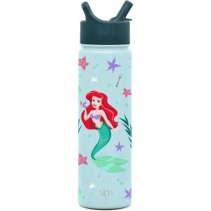 imageSimple Modern Summit Water Bottle with Straw Lid  Minecraft 30oz Leak Proof Stainless Steel Insulated Cup  Gifts for Men  Minecraft CreeperDisney The Little Mermaid Ariels Treasures