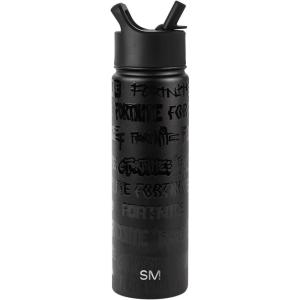 imageSimple Modern Summit Water Bottle with Straw Lid  Minecraft 30oz Leak Proof Stainless Steel Insulated Cup  Gifts for Men  Minecraft CreeperFortnite Midnight