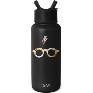 imageSimple Modern Summit Water Bottle with Straw Lid  Minecraft 30oz Leak Proof Stainless Steel Insulated Cup  Gifts for Men  Minecraft CreeperHarry Potter Glasses